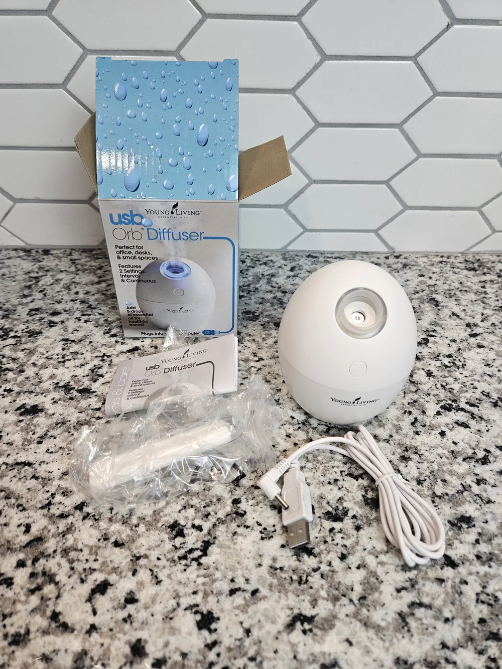 Young Living USB Orb Diffuser – White